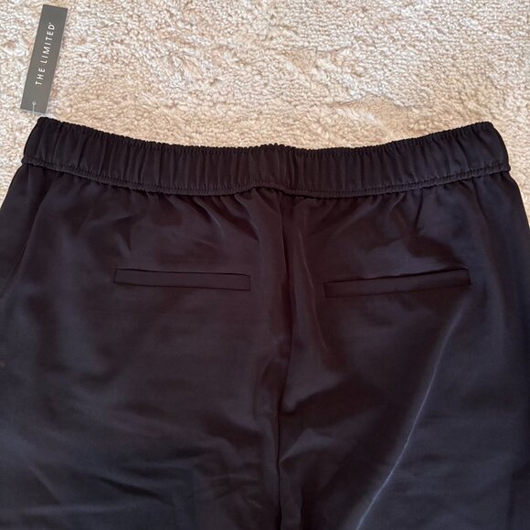 The Limited Black Sz 0 Elastic Waist Pull On Slim Leg Casual Pants NWT - Picture 3 of 10